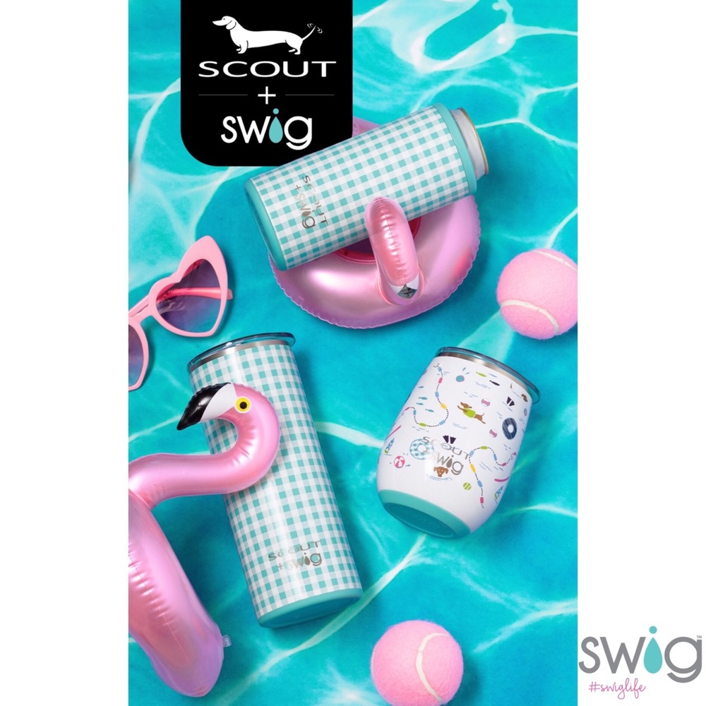 Scout + Swig Life Barnaby Checkham Skinny Can Holder